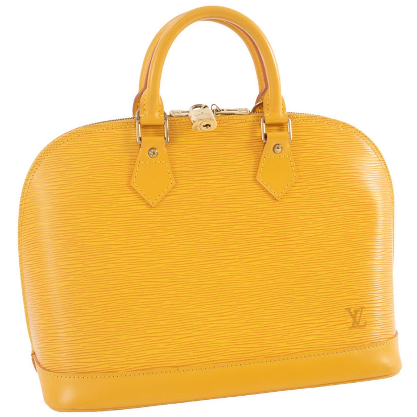 Louis Vuitton Yellow Leather Alma