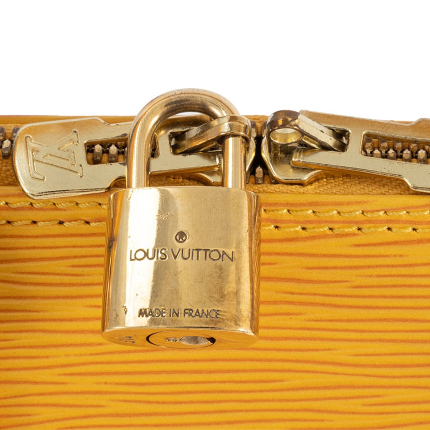 Louis Vuitton Yellow Leather Alma