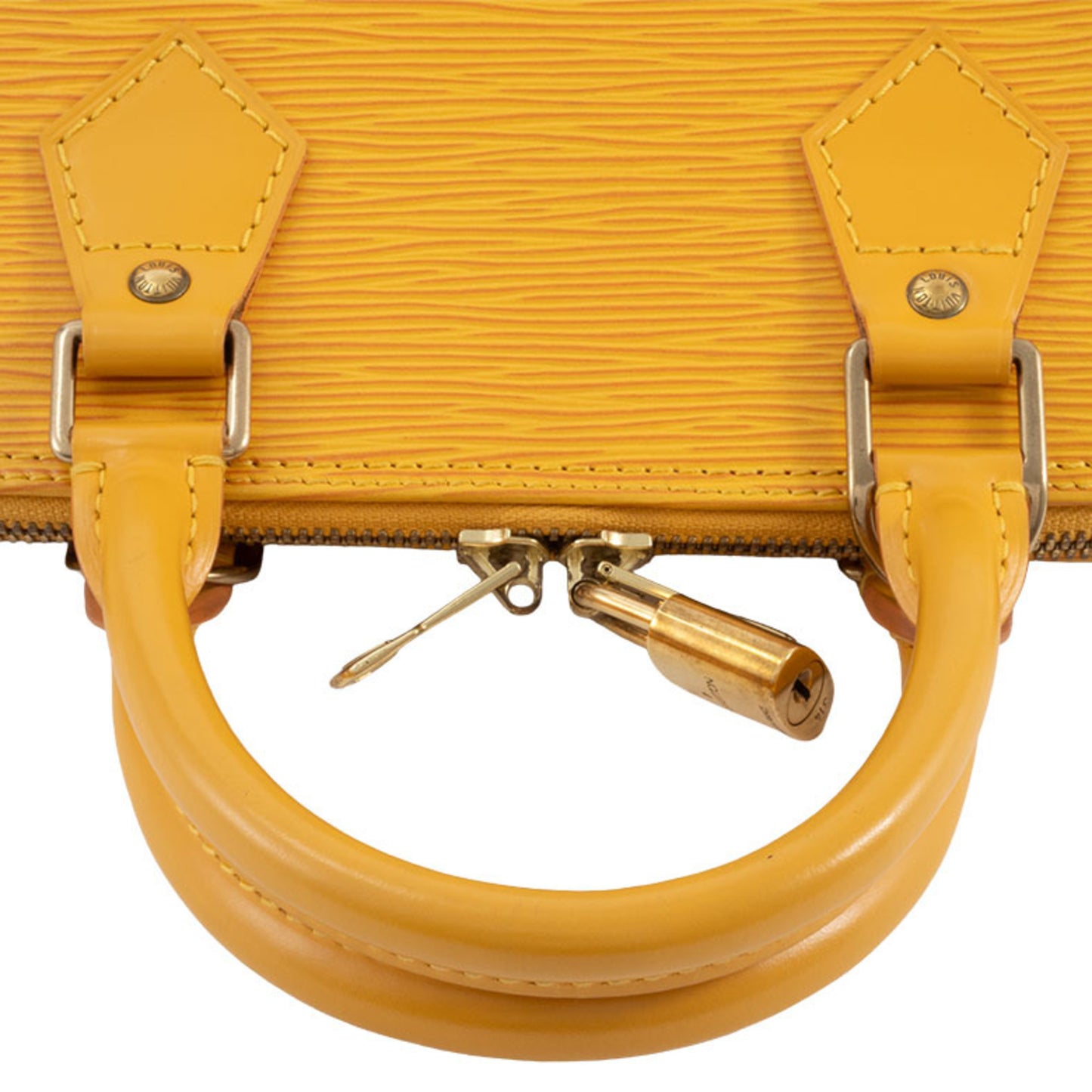 Louis Vuitton Yellow Leather Alma
