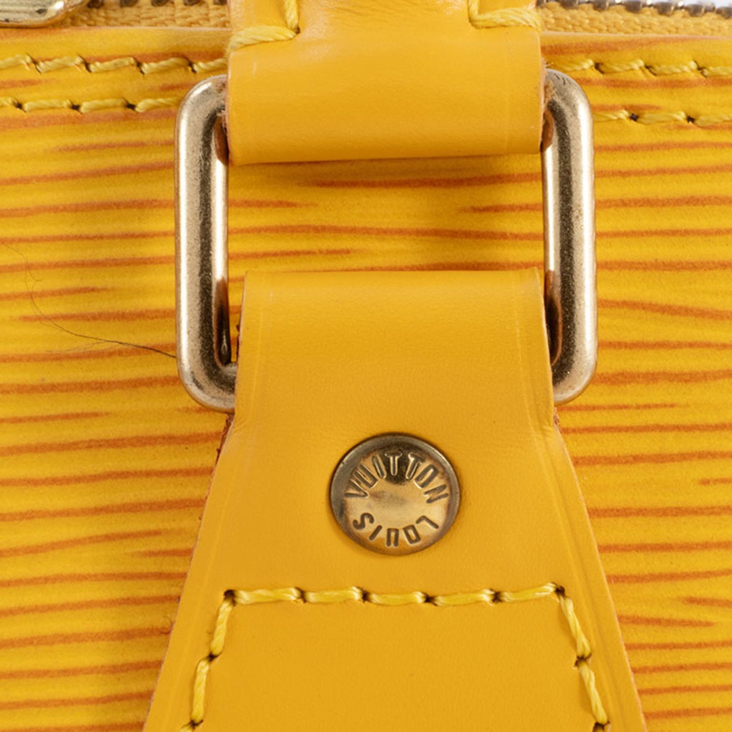 Louis Vuitton Yellow Leather Alma