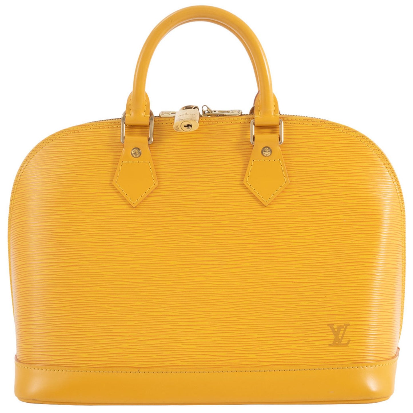 Louis Vuitton Yellow Leather Alma
