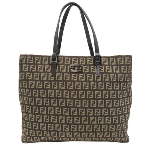Fendi Brown Canvas Tote