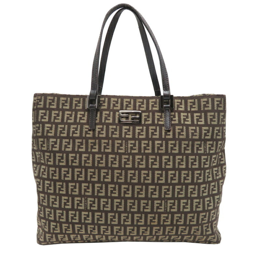 Fendi Brown Canvas Tote