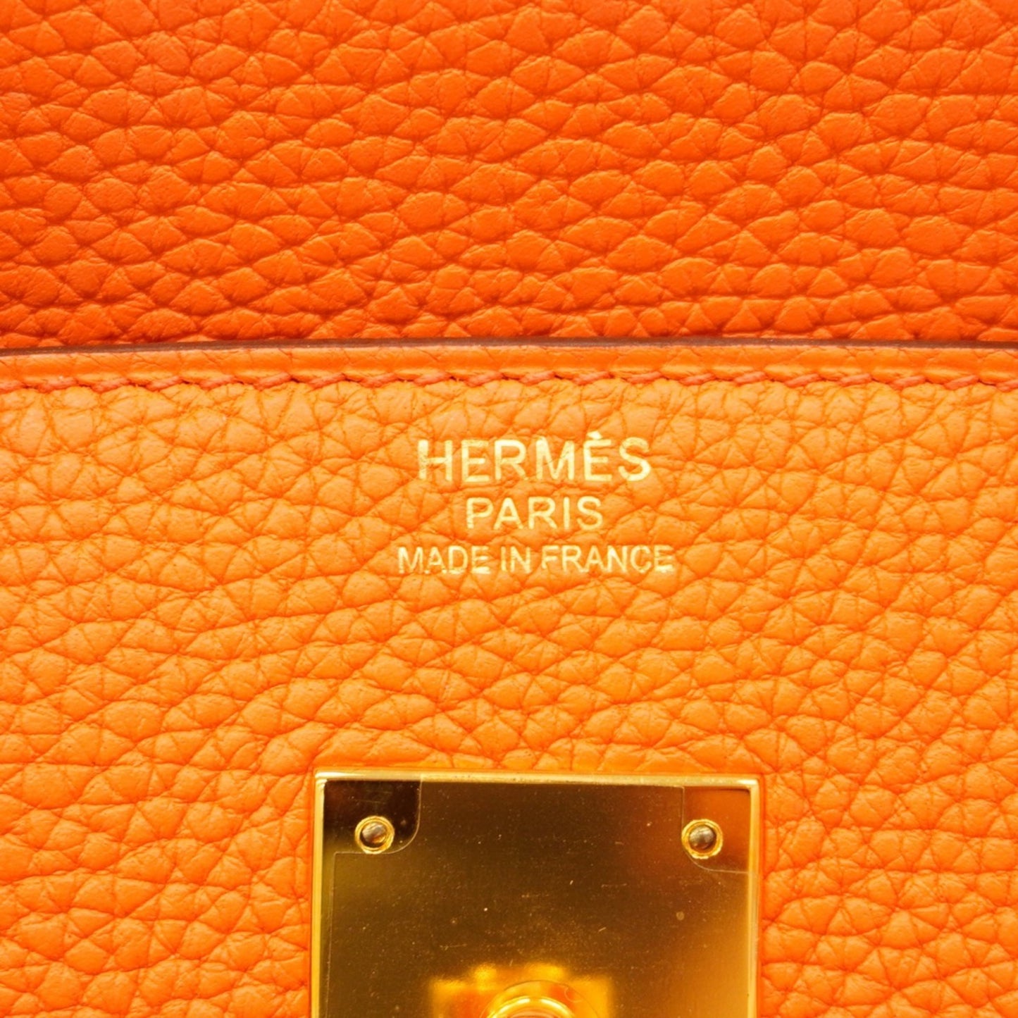 Hermès Orange Leather Birkin 30
