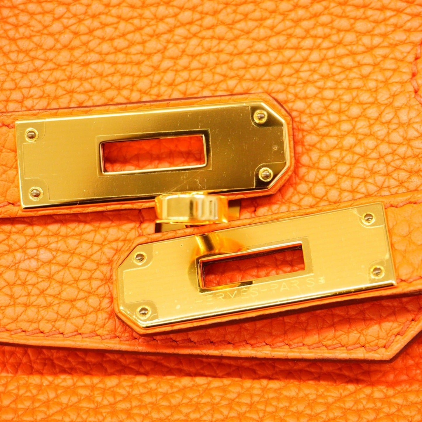 Hermès Orange Leather Birkin 30