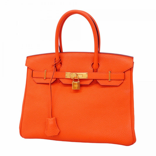 Hermès Orange Leather Birkin 30