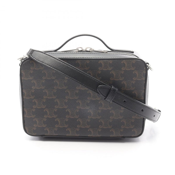 Salvatore Ferragamo Black Leather Gancini