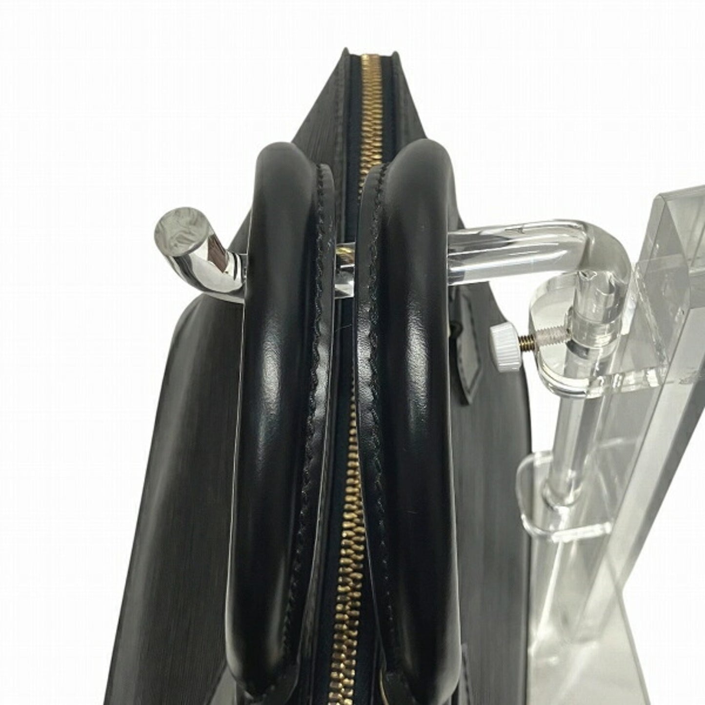 Louis Vuitton Black Leather Alma