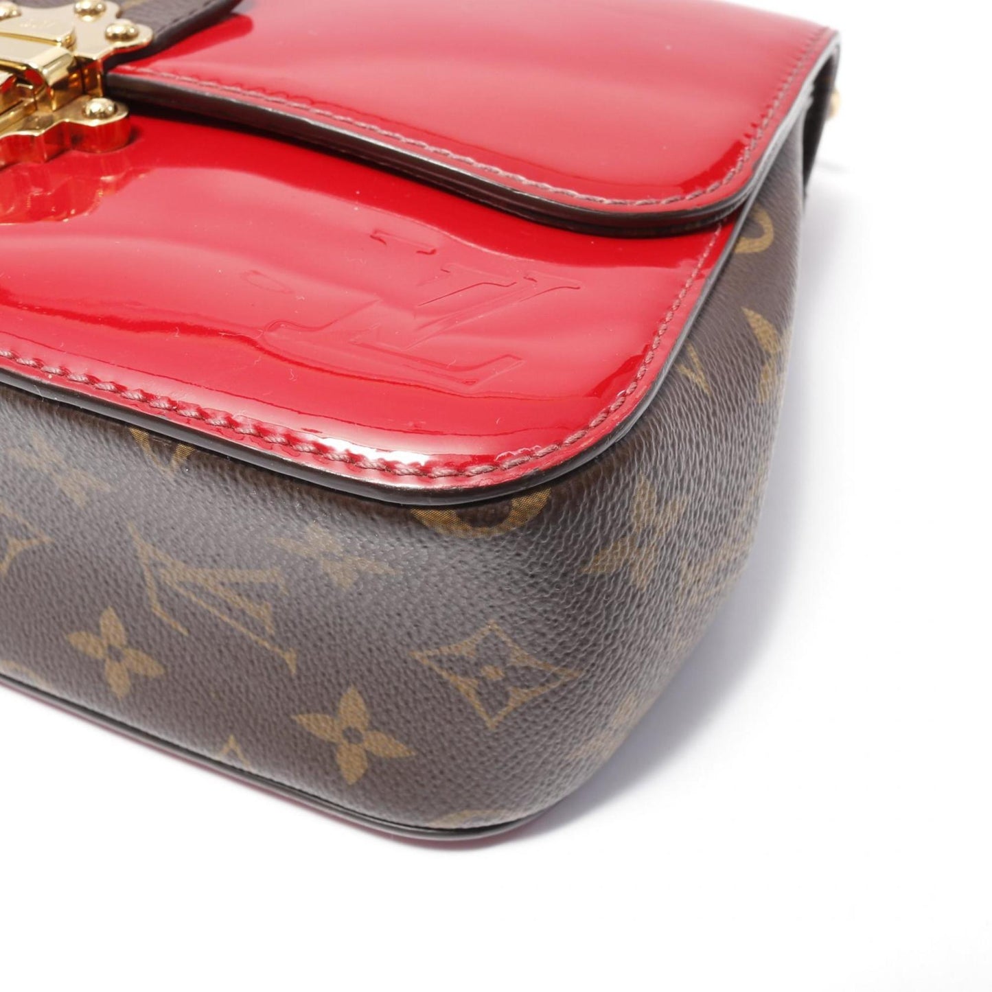 Louis Vuitton Red Patent Leather Cherrywood