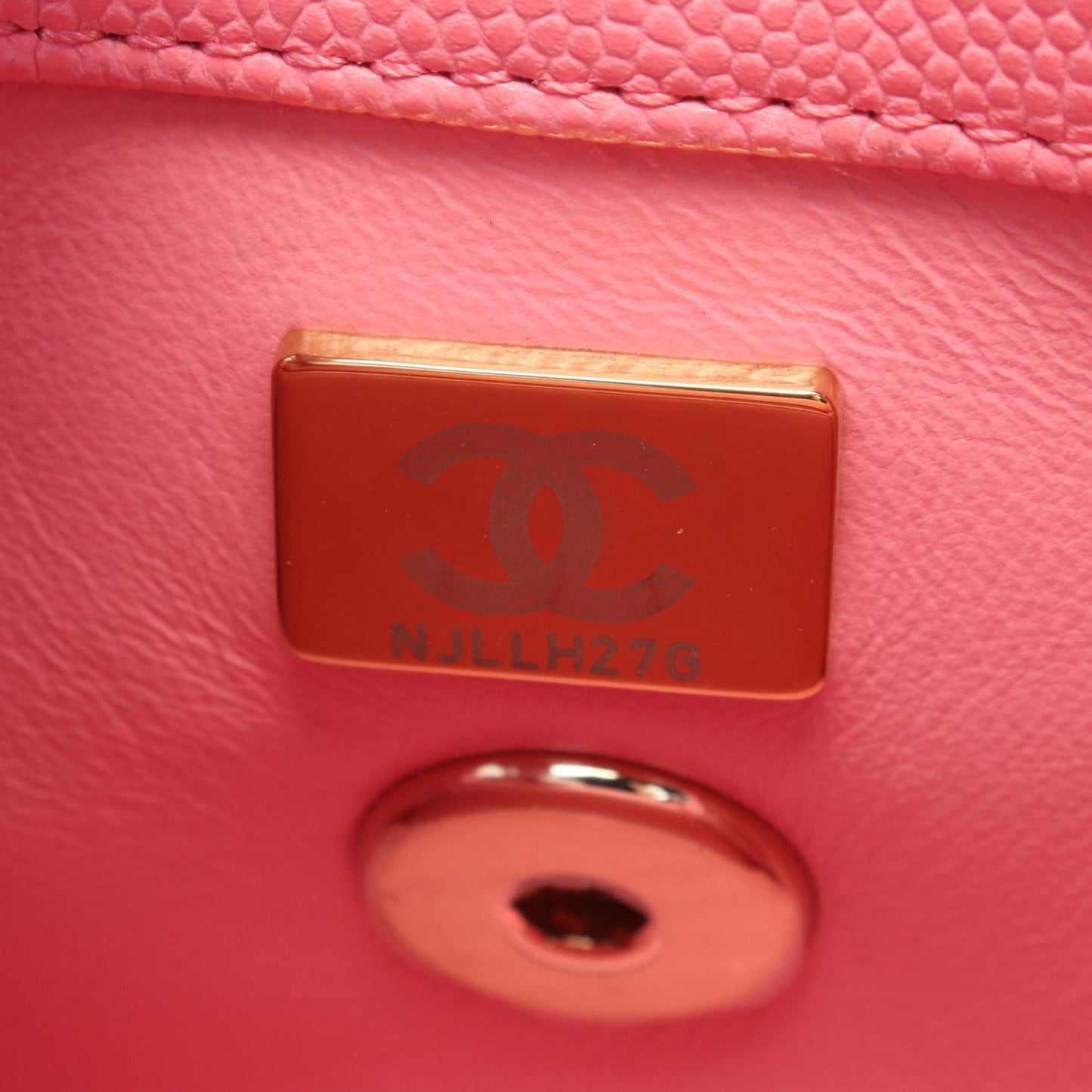 Chanel Pink Leather Coco Handle