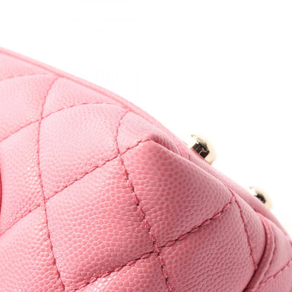 Chanel Pink Leather Coco Handle
