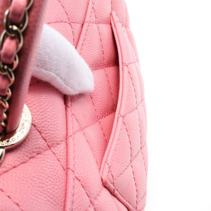 Chanel Pink Leather Coco Handle