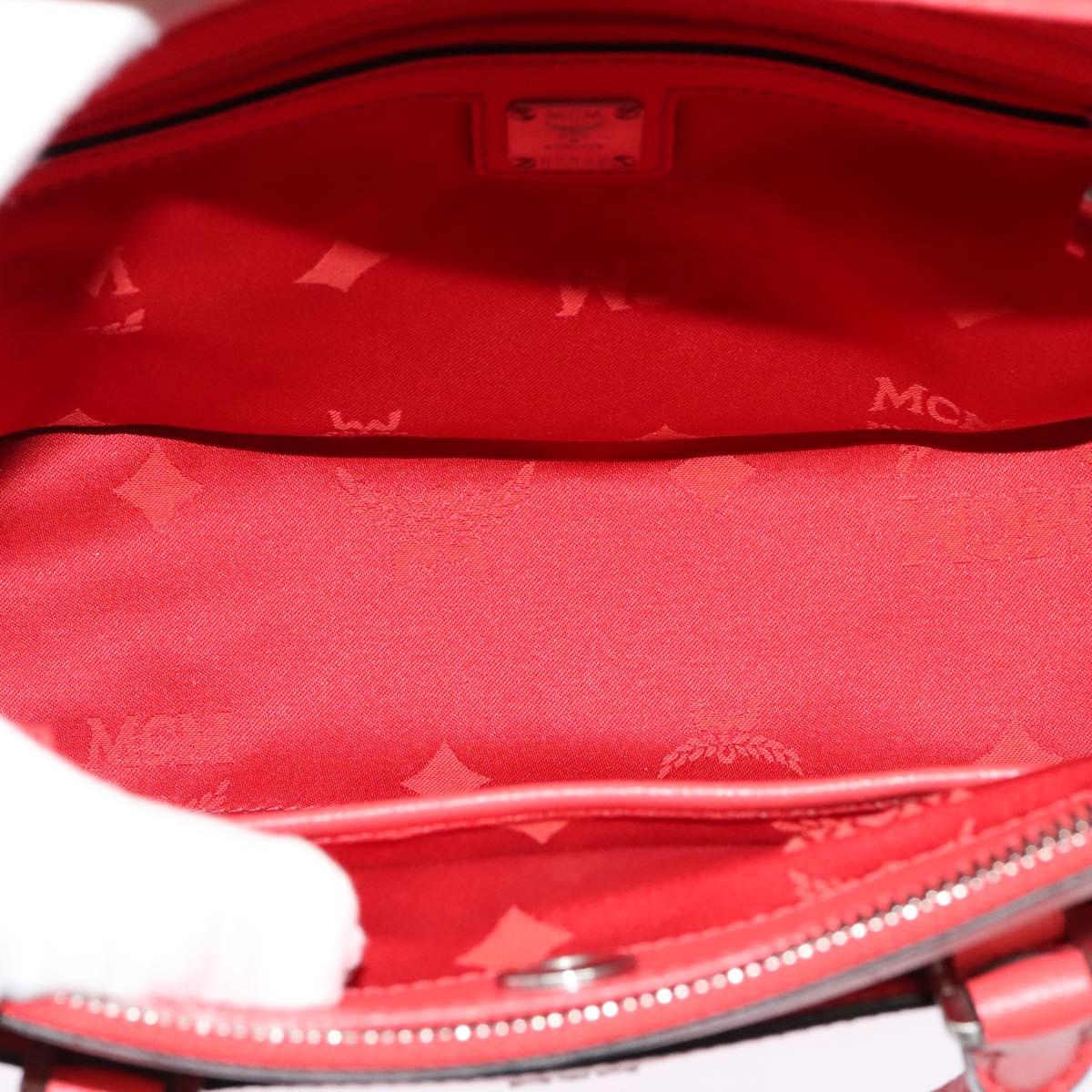 Mcm Red Leather Handbag