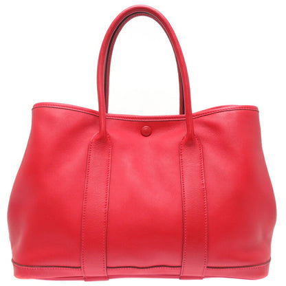 Hermès Red Leather Garden Party