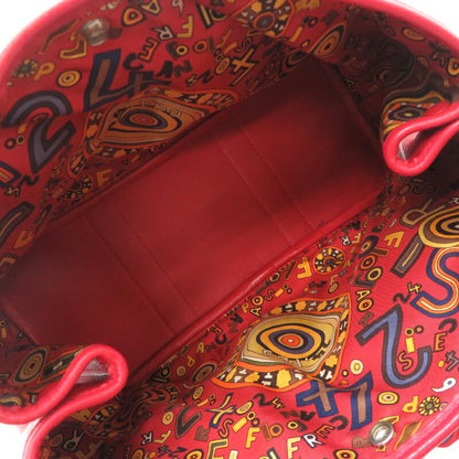 Hermès Red Leather Garden Party
