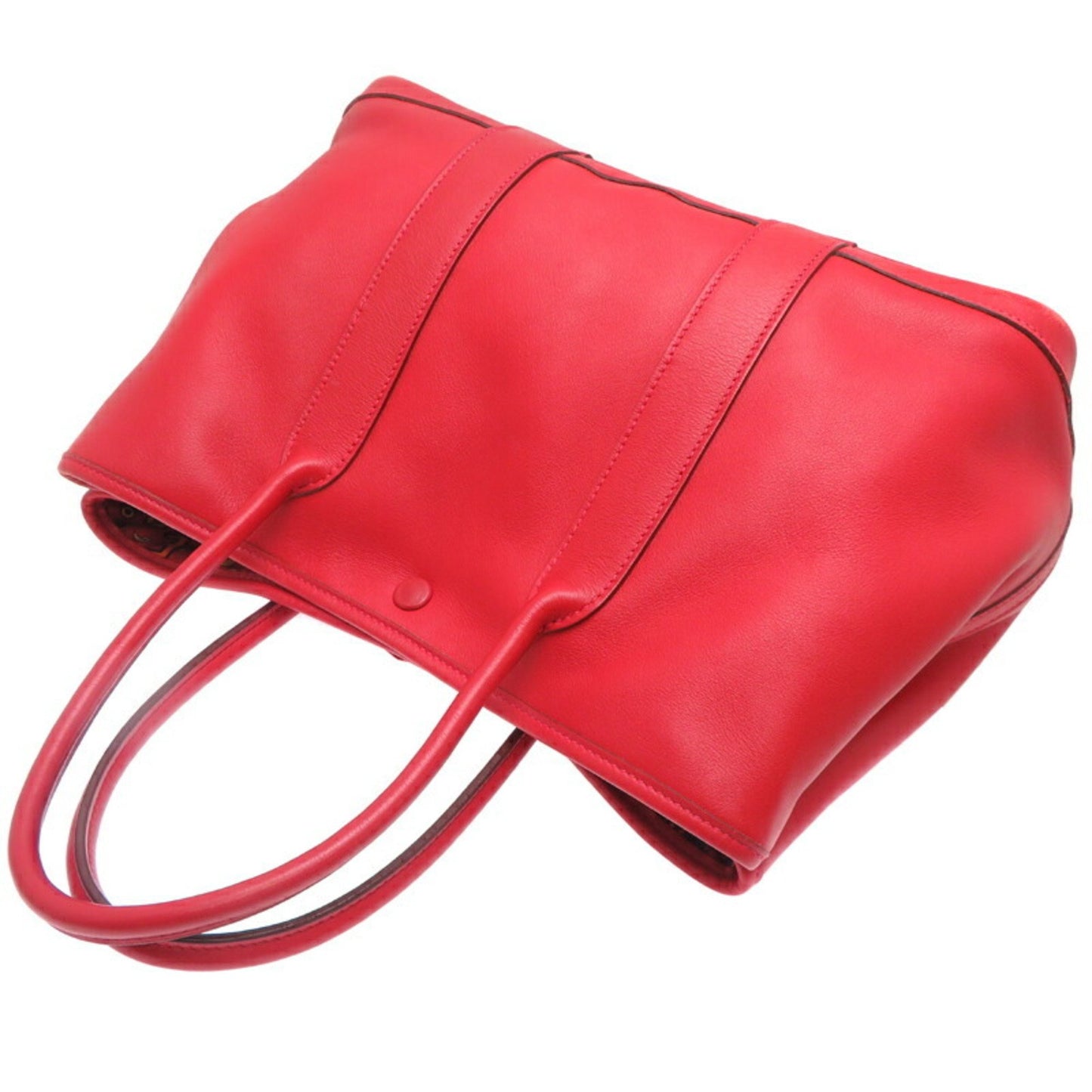 Hermès Red Leather Garden Party