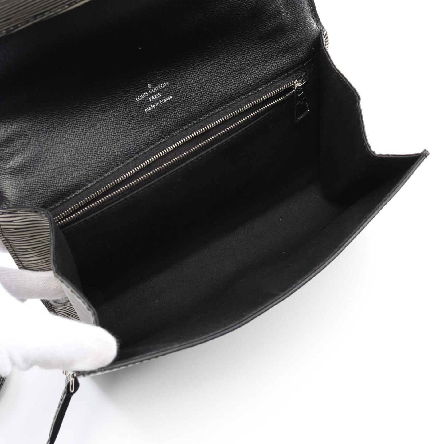 Louis Vuitton Gray Leather Cléry