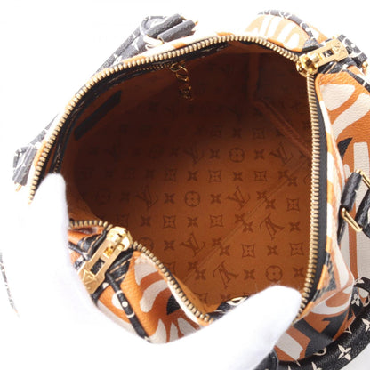 Louis Vuitton Orange Canvas Speedy Bandoulière 25