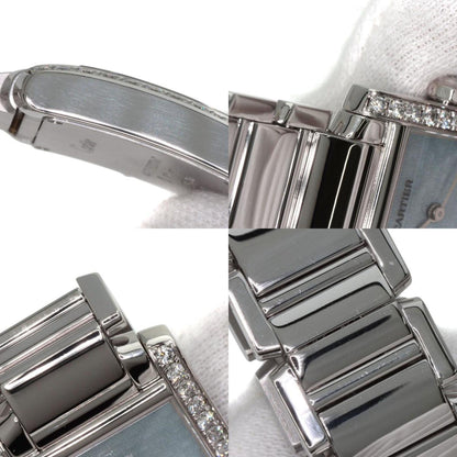 Cartier Blue White Gold Tank Française