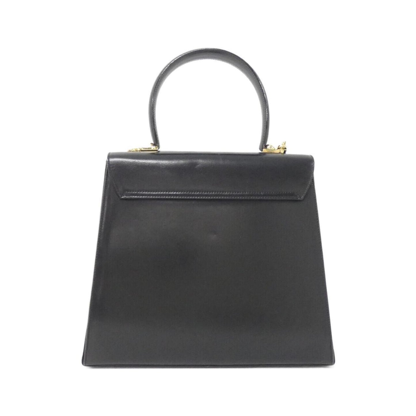 Salvatore Ferragamo Black Leather Gancini