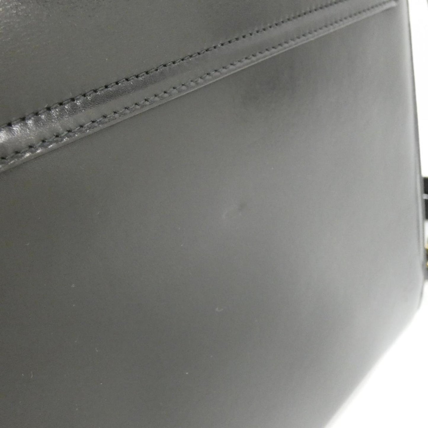 Salvatore Ferragamo Black Leather Gancini