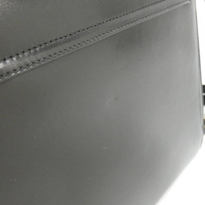 Salvatore Ferragamo Black Leather Gancini