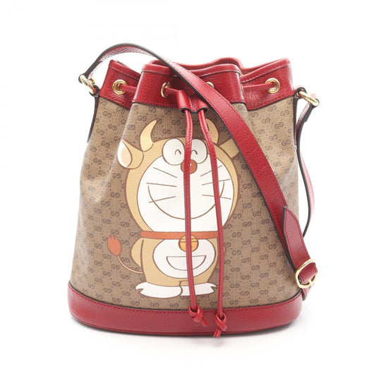 Gucci Brown Canvas Doraemon