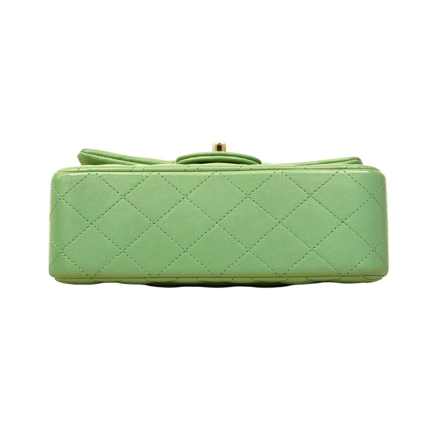 Chanel Green Leather Coco Handle