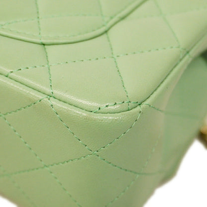 Chanel Green Leather Coco Handle