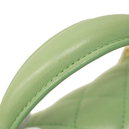 Chanel Green Leather Coco Handle