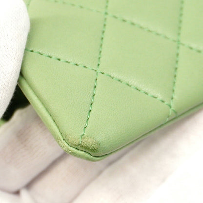Chanel Green Leather Coco Handle