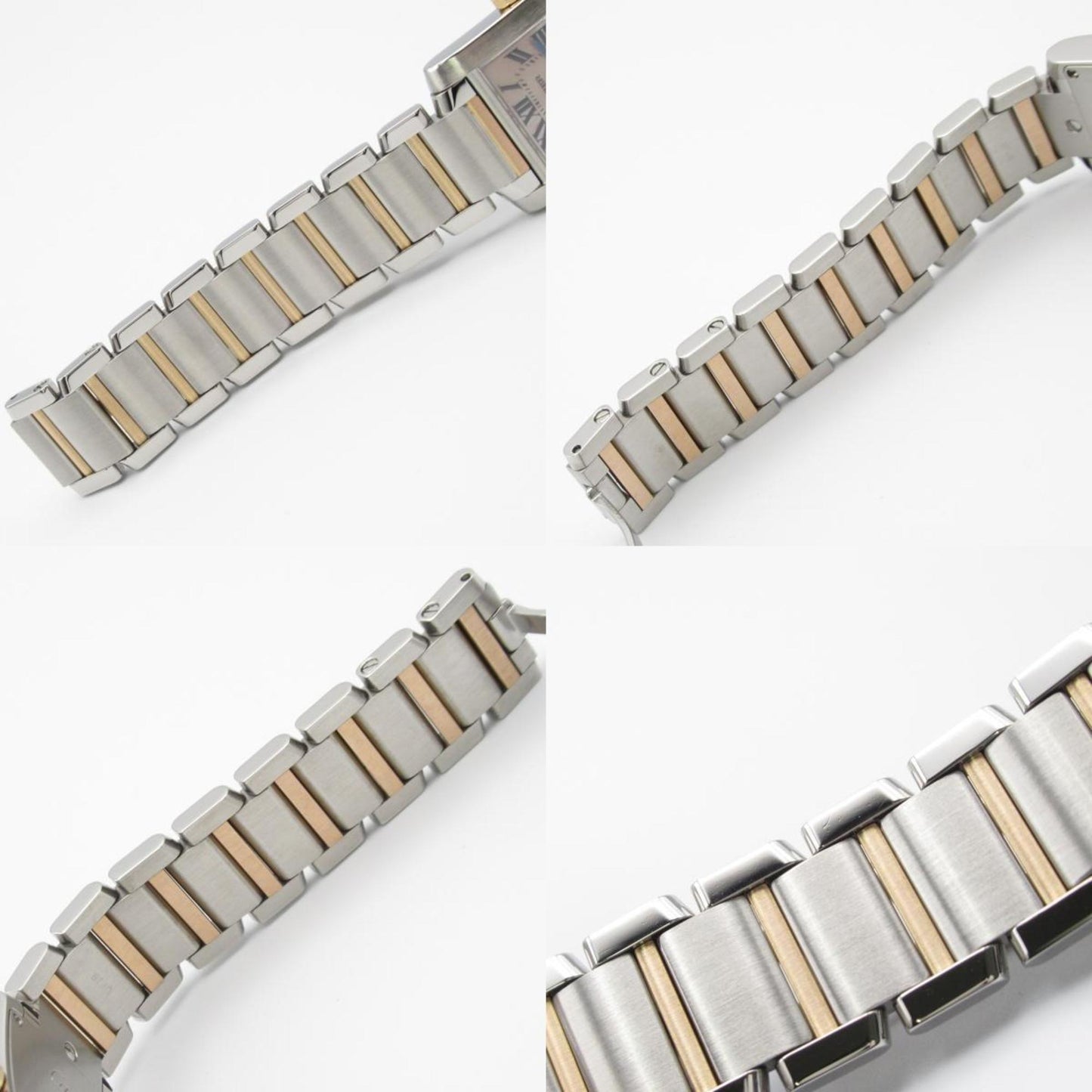 Cartier Pink Gold And Steel Tank Française