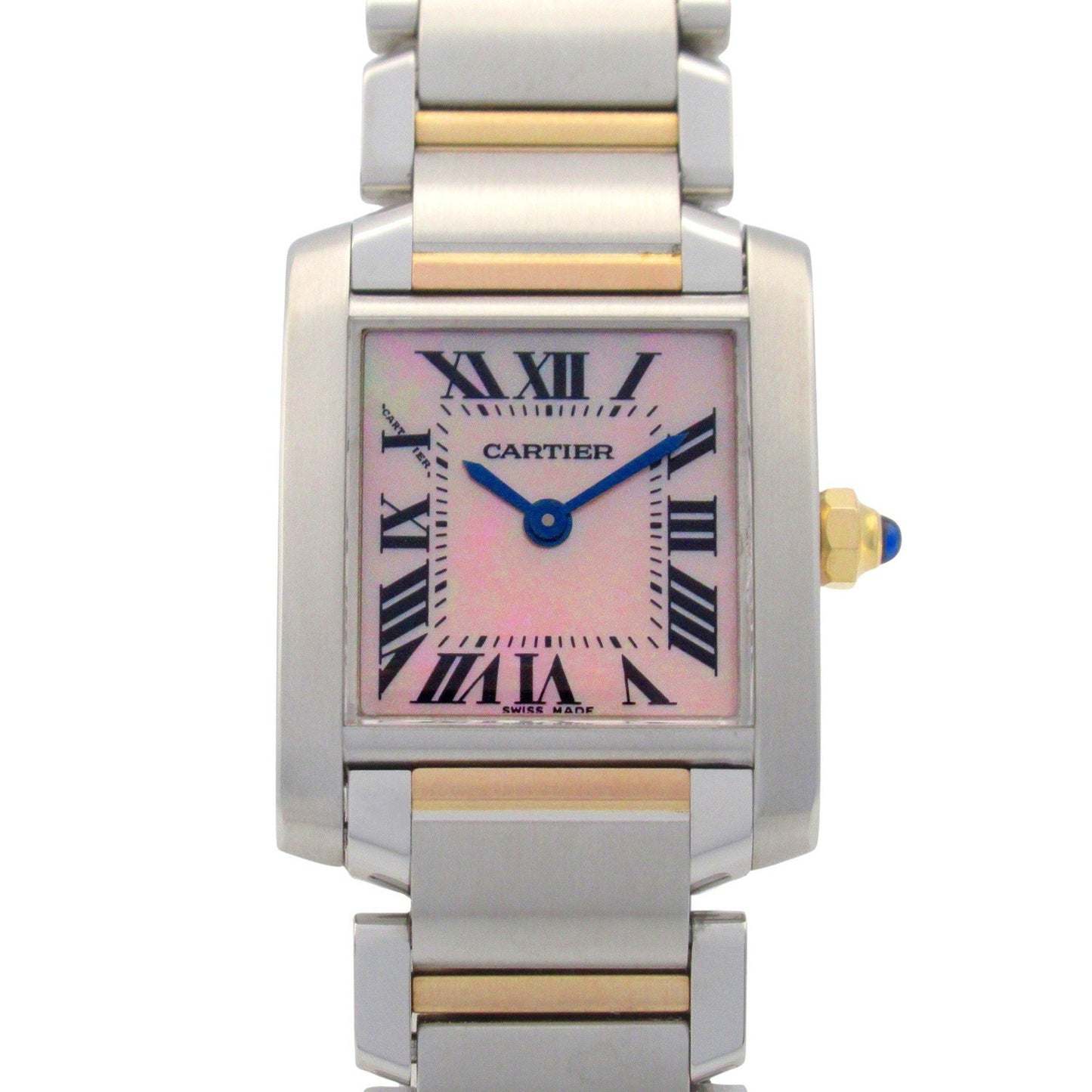 Cartier Pink Gold And Steel Tank Française