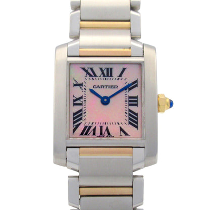 Cartier Pink Gold And Steel Tank Française