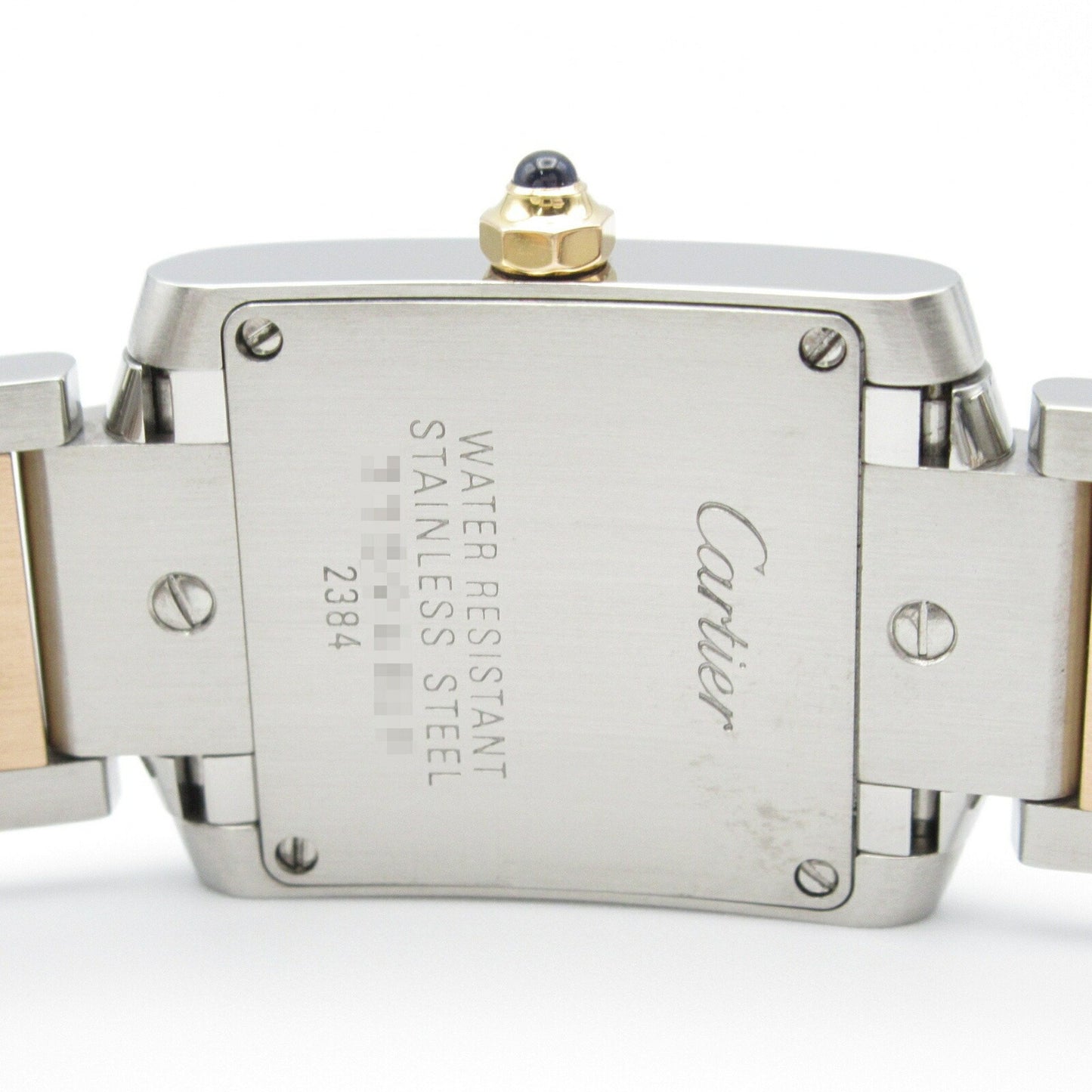 Cartier Pink Gold And Steel Tank Française