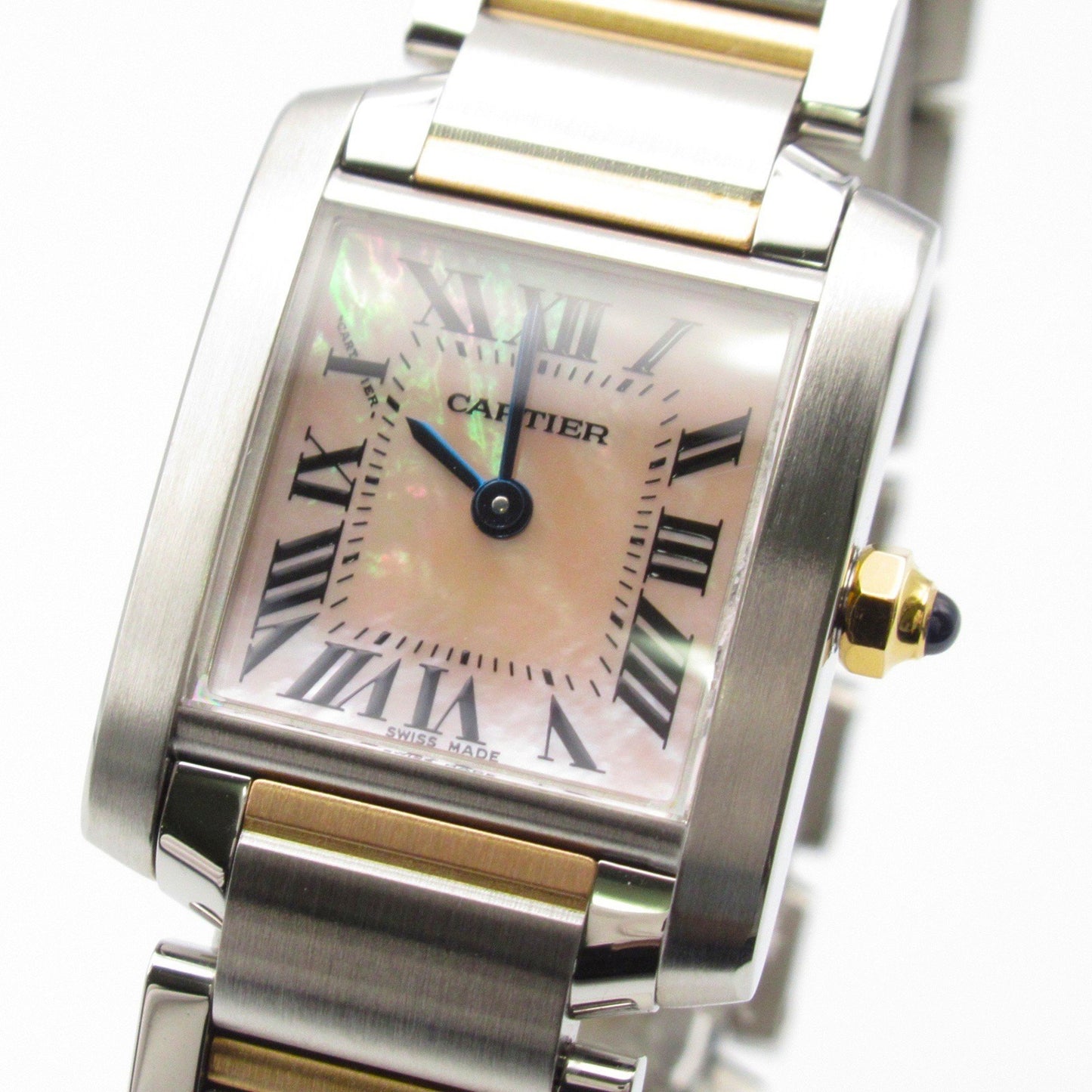 Cartier Pink Gold And Steel Tank Française