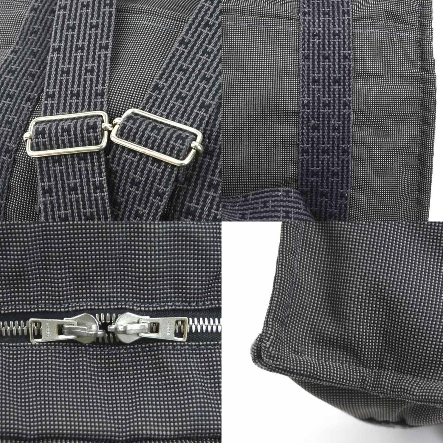 Hermès Gray Canvas Herline