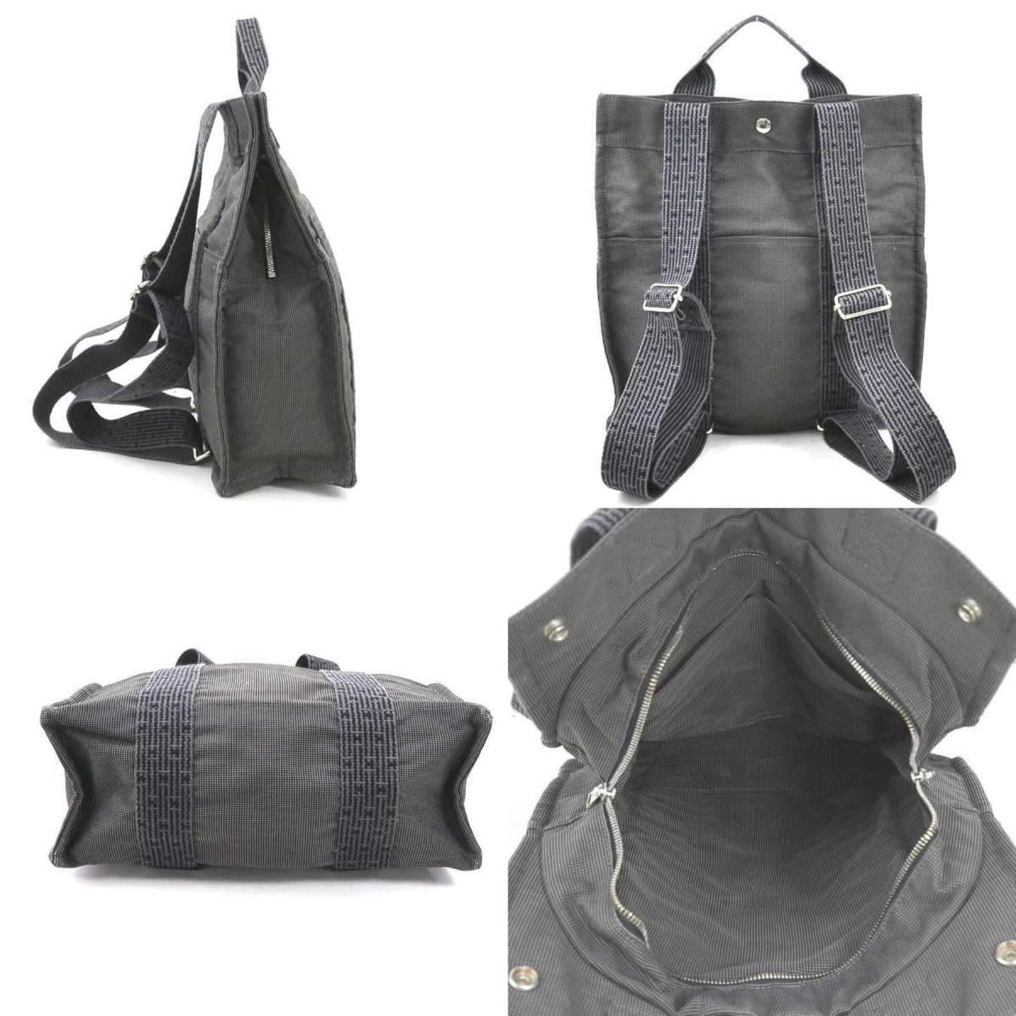 Hermès Gray Canvas Herline