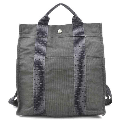 Hermès Gray Canvas Herline