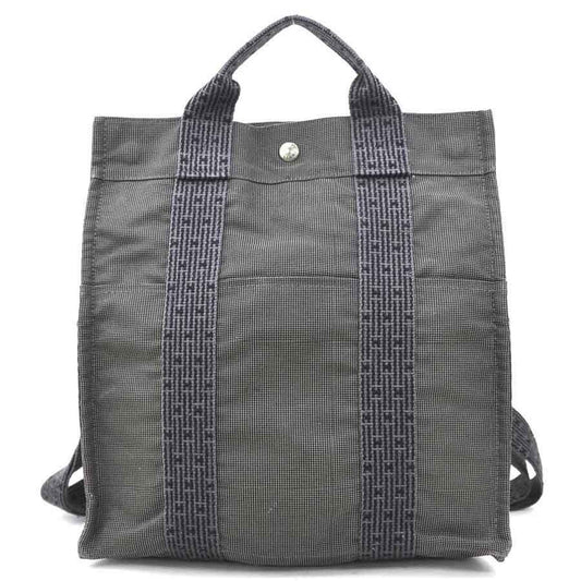 Hermès Gray Canvas Herline