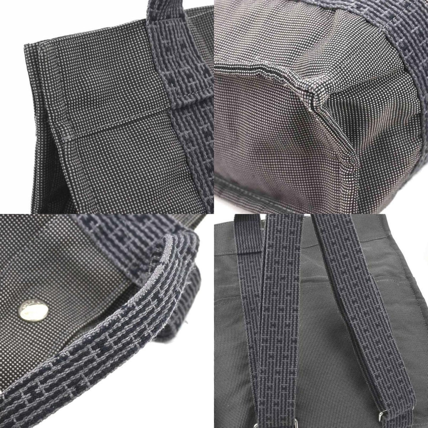 Hermès Gray Canvas Herline