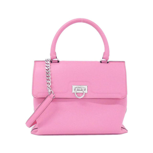 Salvatore Ferragamo Pink Leather Gancini