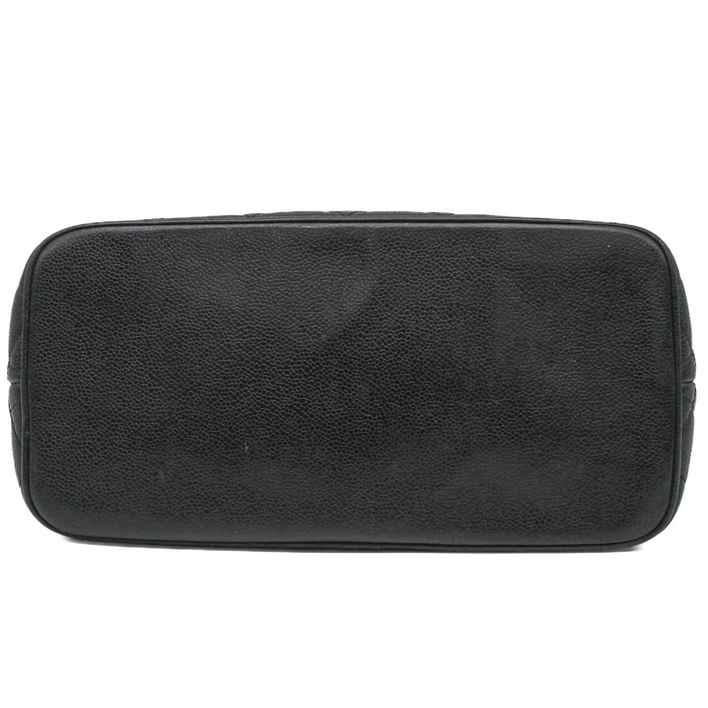 Chanel Black Leather Medaillon