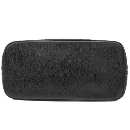 Chanel Black Leather Medaillon
