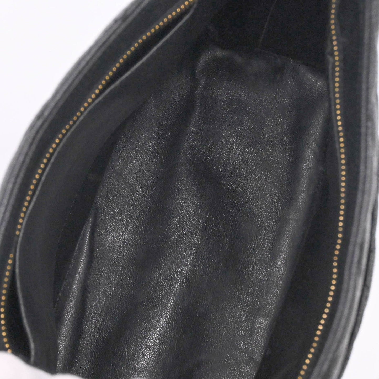 Chanel Black Leather Medaillon