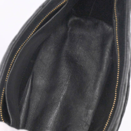 Chanel Black Leather Medaillon