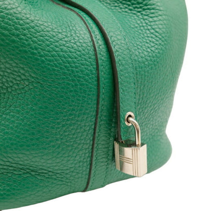 Hermès Green Leather Picotin Lock