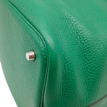 Hermès Green Leather Picotin Lock