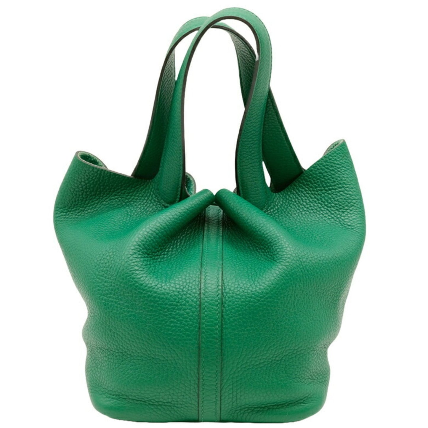 Hermès Green Leather Picotin Lock