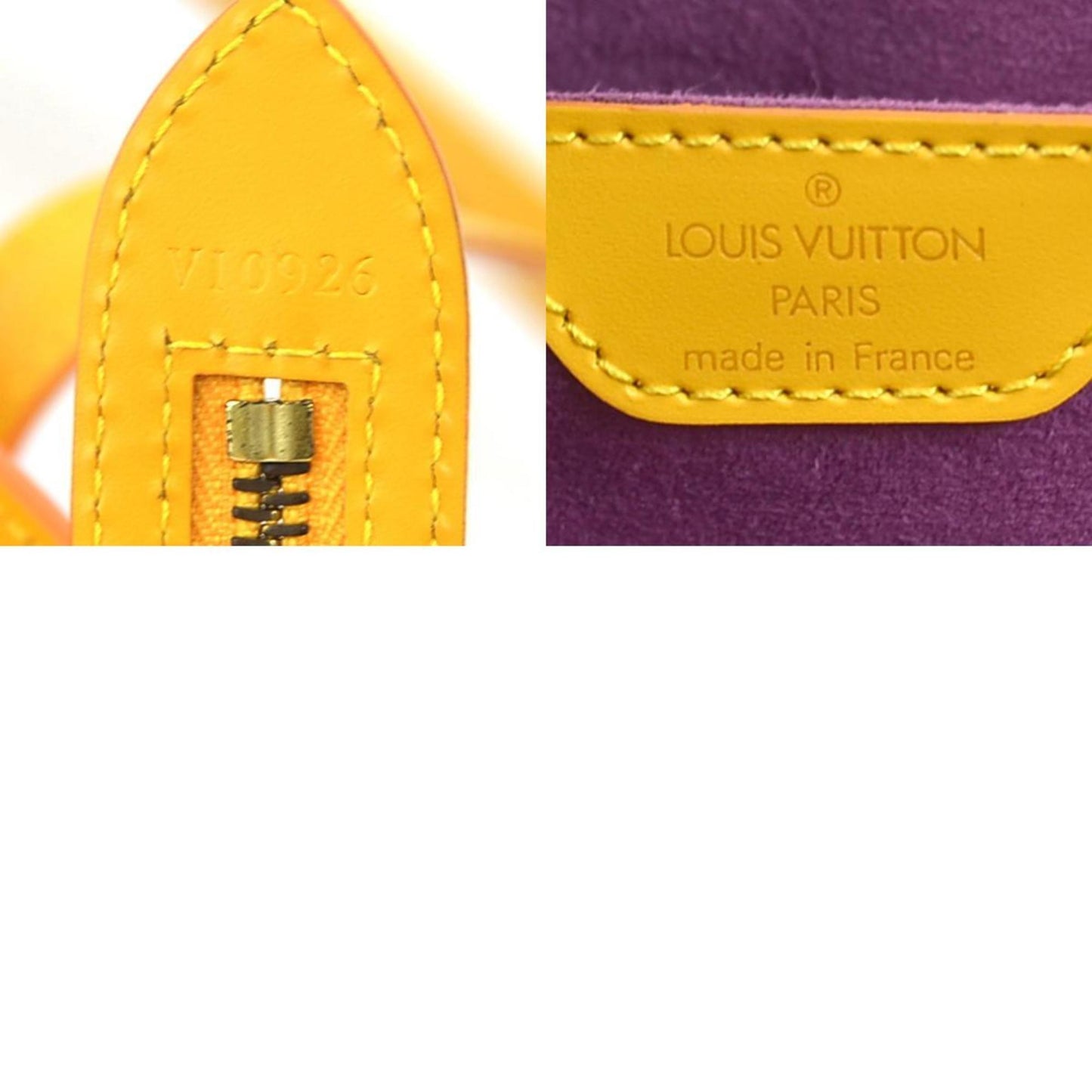 Louis Vuitton Yellow Leather Saint Jacques